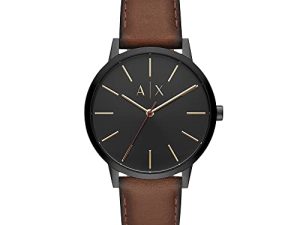 Armani Exchange Montre habillée à trois aiguilles