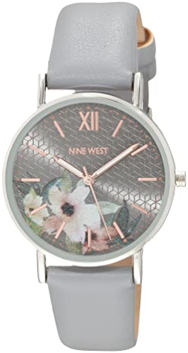 Nine West Montre-bracelet à cadran floral pour Nine West Montre-bracelet à cadran floral pour