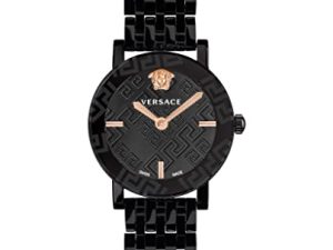 Versace Montre pour femme en verre Greca