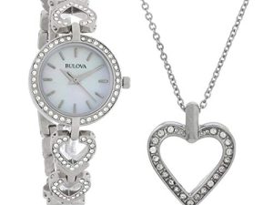Bulova Coffret montre à quartz pour femme