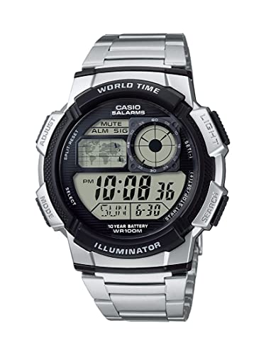 Casio AE1000WD-1AVCF Montre numérique pour homme Argenté Casio AE1000WD-1AVCF Montre numérique pour homme Argenté