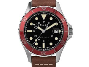 Timex Navi XL 41mm Automatique Rouge Marron