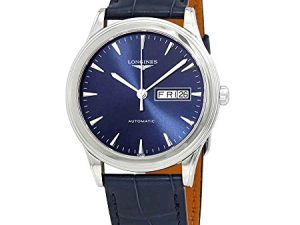 Les Grandes Classiques De Longines Cuir Bleu