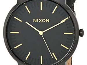 Nixon Porter Leather A1058 Montre pour homme