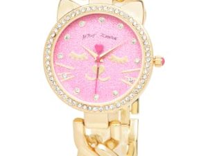 BETSEY JOHNSON Strass Noir Chat Coeur Couronne