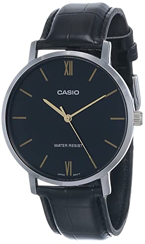 Casio MTP-VT01L-1B Montre analogique minimaliste à cadran