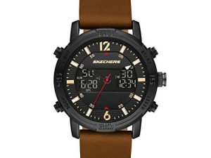 Skechers Montre numérique analogique légère à quartz