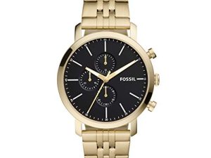 Montre chronographe Luther en acier inoxydable doré