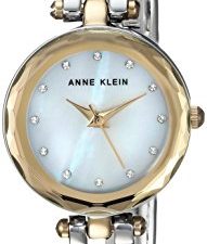 Anne Klein Montre-bracelet ouvert deux tons avec