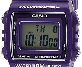 Casio Illuminator Unisexe Violet Résine Chronographe
