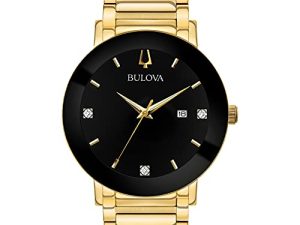 Bulova Montre à quartz moderne à 3