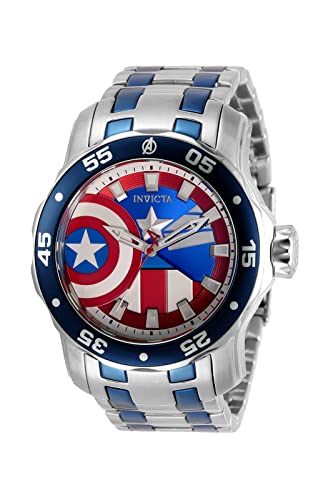 Invicta Marvel Captain America Quartz Montre Homme Invicta Marvel Captain America Quartz Montre Homme