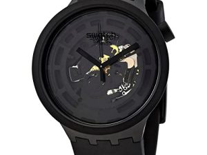 Swatch Biocéramique Quartz Cadran Noir Montre Homme