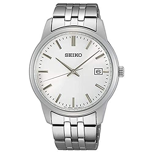 Seiko Essential Quartz Montre Homme Cadran Argent Seiko Essential Quartz Montre Homme Cadran Argent