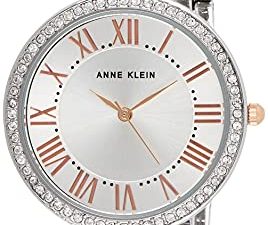 Anne Klein AK/2231SVRT Montre-bracelet bicolore avec cristaux