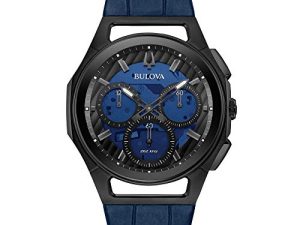 Montre Homme Bulova Curv Chronographe Bracelet Cuir