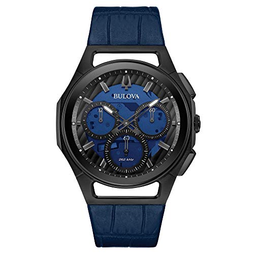 Montre Homme Bulova Curv Chronographe Bracelet Cuir Montre Homme Bulova Curv Chronographe Bracelet Cuir