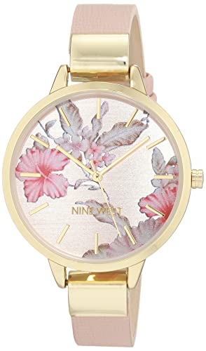 Nine West Montre-bracelet à cadran floral pour Nine West Montre-bracelet à cadran floral pour