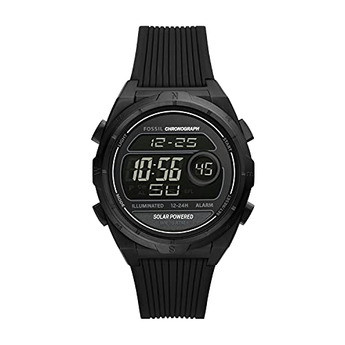 Fossil Everett Montre numérique en acier inoxydable Fossil Everett Montre numérique en acier inoxydable