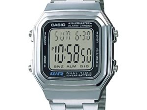 Casio A178WA-1A Illuminateur Montre en acier inoxydable