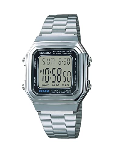 Casio A178WA-1A Illuminateur Montre en acier inoxydable Casio A178WA-1A Illuminateur Montre en acier inoxydable
