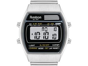 Montre-bracelet chronographe numérique Armitron Sport Retro pour