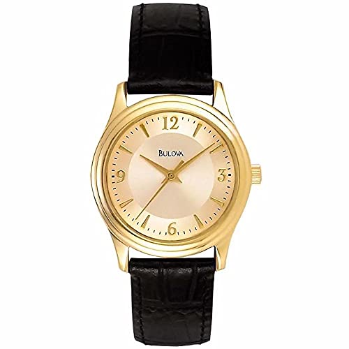 Montre pour femme en cuir Bulova - Montre pour femme en cuir Bulova -