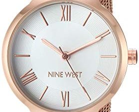 Nine West Montre-bracelet en maille pour femme