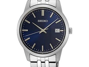Seiko Essential Quartz Montre Homme Cadran Bleu