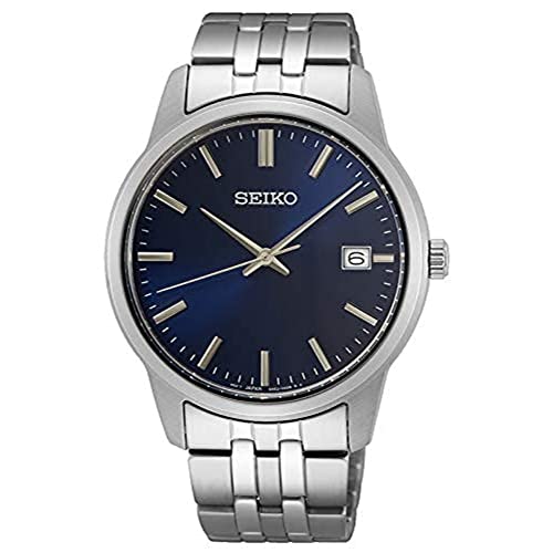 Seiko Essential Quartz Montre Homme Cadran Bleu Seiko Essential Quartz Montre Homme Cadran Bleu