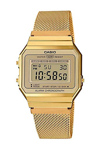 Montre Casio Retro A700WEMG-9AEF Chronomètre Or Unisexe Montre Casio Retro A700WEMG-9AEF Chronomètre Or Unisexe