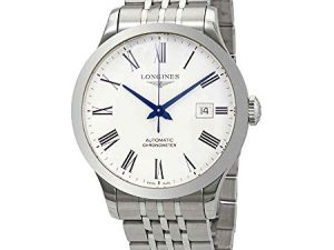 Longines Record Automatique Cadran Blanc Montre Homme