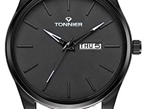 Tonnier hommes montres bracelet en cuir véritable
