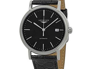 Longines Présence Automatique Cadran Noir Montre Homme