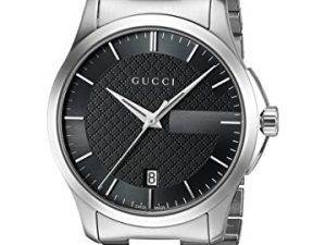 Montre à quartz en acier inoxydable Gucci
