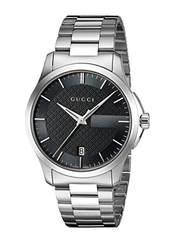 Montre à quartz en acier inoxydable Gucci Montre à quartz en acier inoxydable Gucci