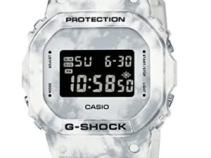 G-Shock DW5600GC-7 Montre camouflage neige grunge Noir/blanc