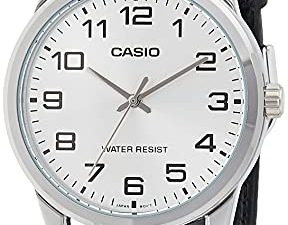 Casio MTPV001L-7B Montre à quartz en cuir