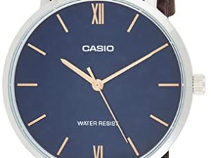 Casio MTP-VT01L-2B Montre analogique minimaliste à cadran