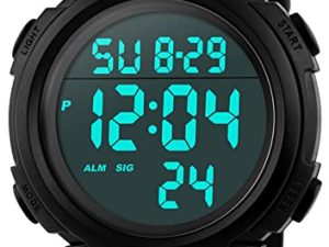 Hommes montre de sport numérique écran LED