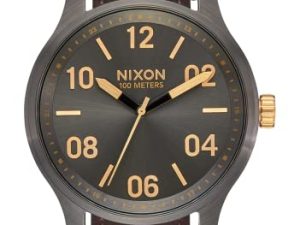 NIXON Patrol Leather A1243-100m Montre analogique classique