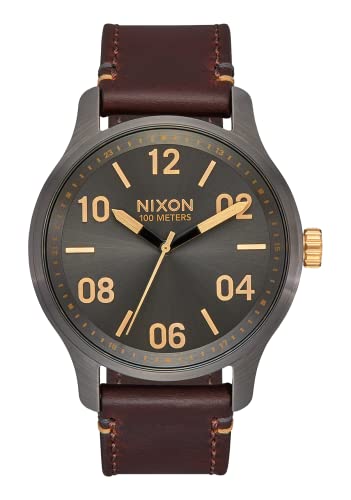 NIXON Patrol Leather A1243-100m Montre analogique classique NIXON Patrol Leather A1243-100m Montre analogique classique
