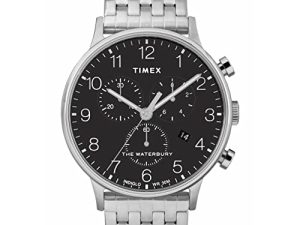 Timex Waterbury Classic Chrono Acier Inoxydable Argent/Noir