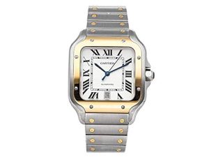 Cartier Santos Automatique Argenté Cadran Opalin Acier