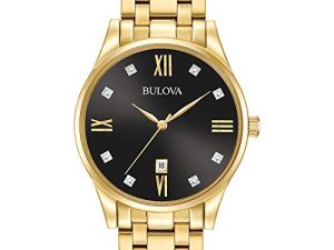 Bulova Montre classique en acier inoxydable pour