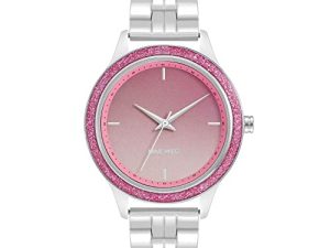 Nine West Montre-bracelet à paillettes pour femme