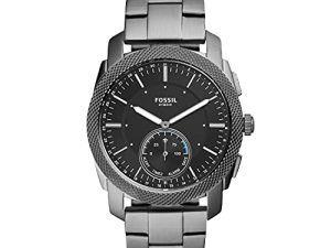 Montre connectée hybride Fossil Machine en acier