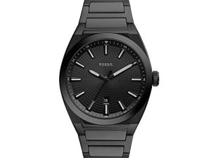 Fossil Everett Montre à quartz en acier