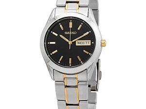 SEIKO Montre habillée à quartz japonaise pour