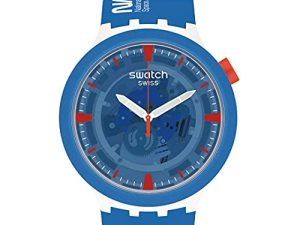 Swatch Jumpsuit Quartz Cadran Bleu Montre Homme